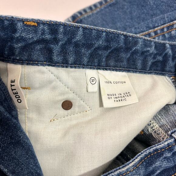 GRLFRND Denim Jean Mini Skirt GF43088501128 Odette G1128 Call It Love Blue Sz 27 - Picture 8 of 14